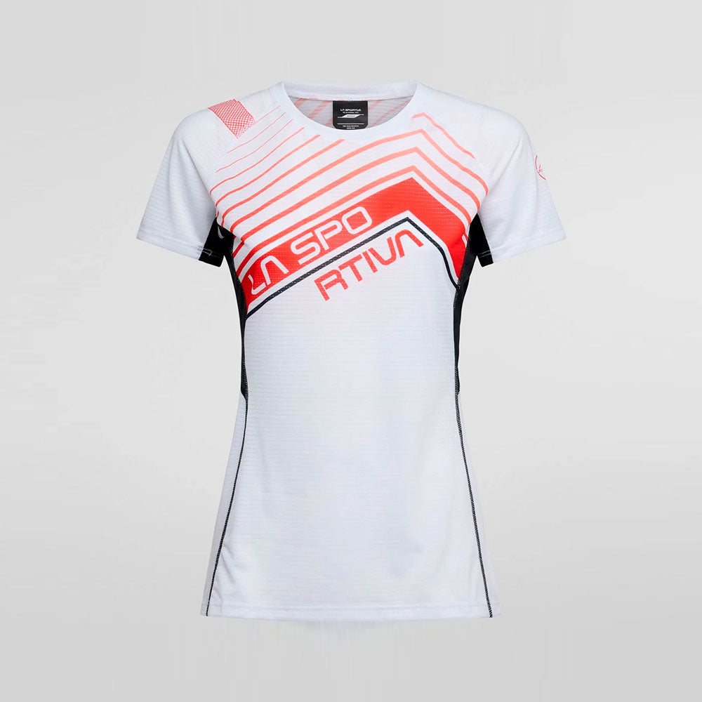 CAMISETA LA SPORTIVA WAVE MUJER BLANCO NEGRO