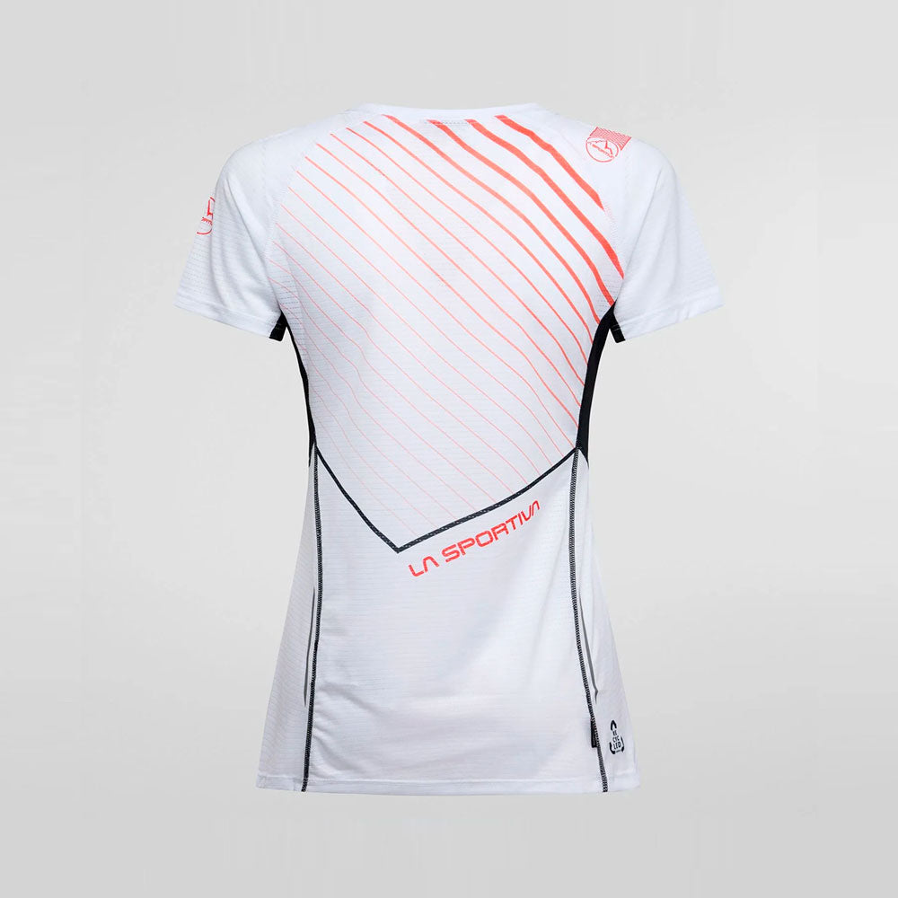 CAMISETA LA SPORTIVA WAVE MUJER BLANCO NEGRO