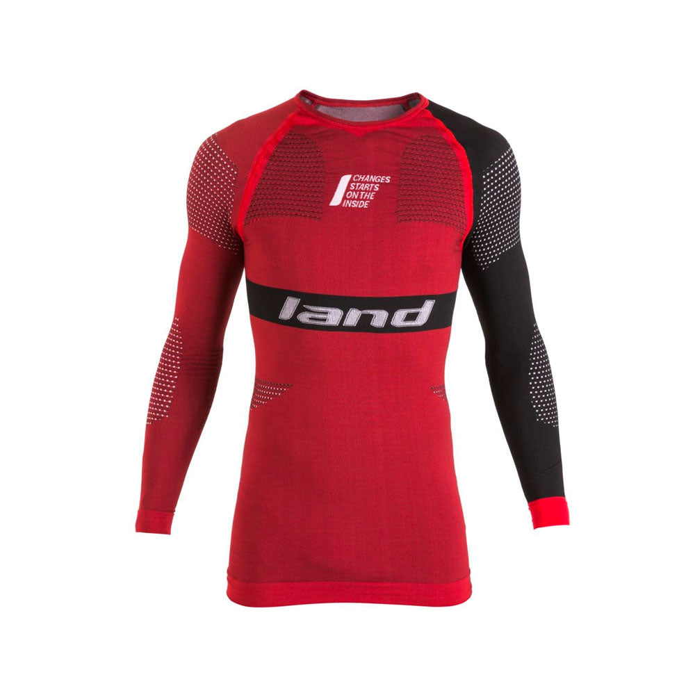 CAMISETA MANGA LARGA LAND APOLO ROJO NEGRO