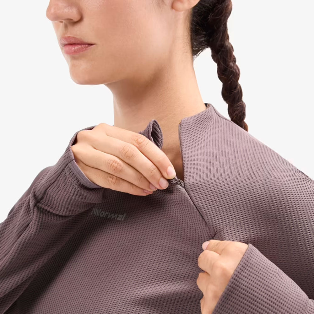 CAMISETA DE MANGA LARGA NNORMAL TRAIL MUJER MORADO