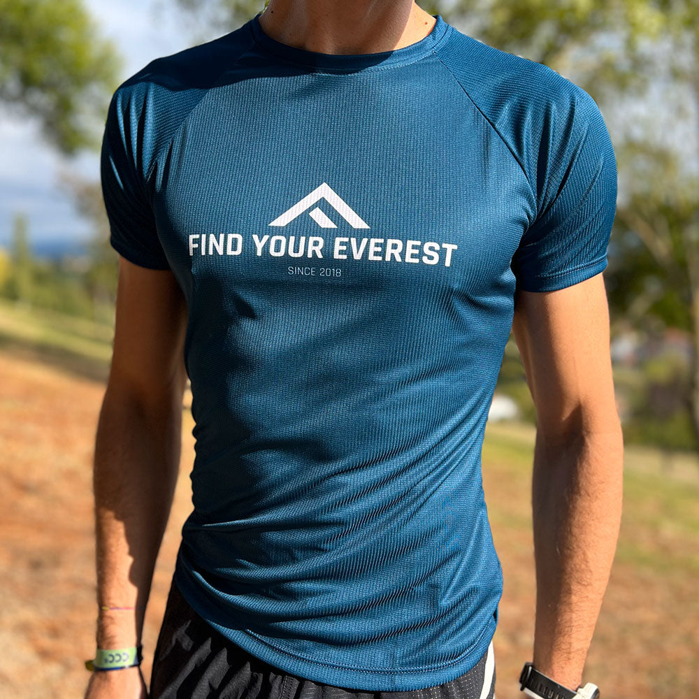 CAMISETA TÉCNICA FIND YOUR EVEREST AZUL