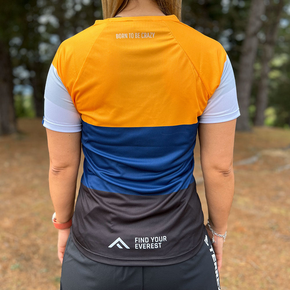 CAMISETA TÉCNICA FIND YOUR EVEREST AZUL MARINO MUJER