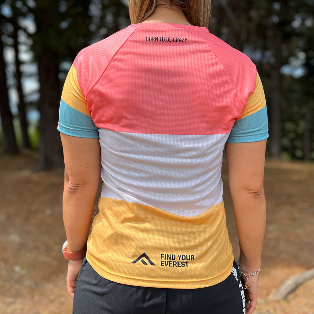 CAMISETA TÉCNICA FIND YOUR EVEREST ROSA PALO MUJER