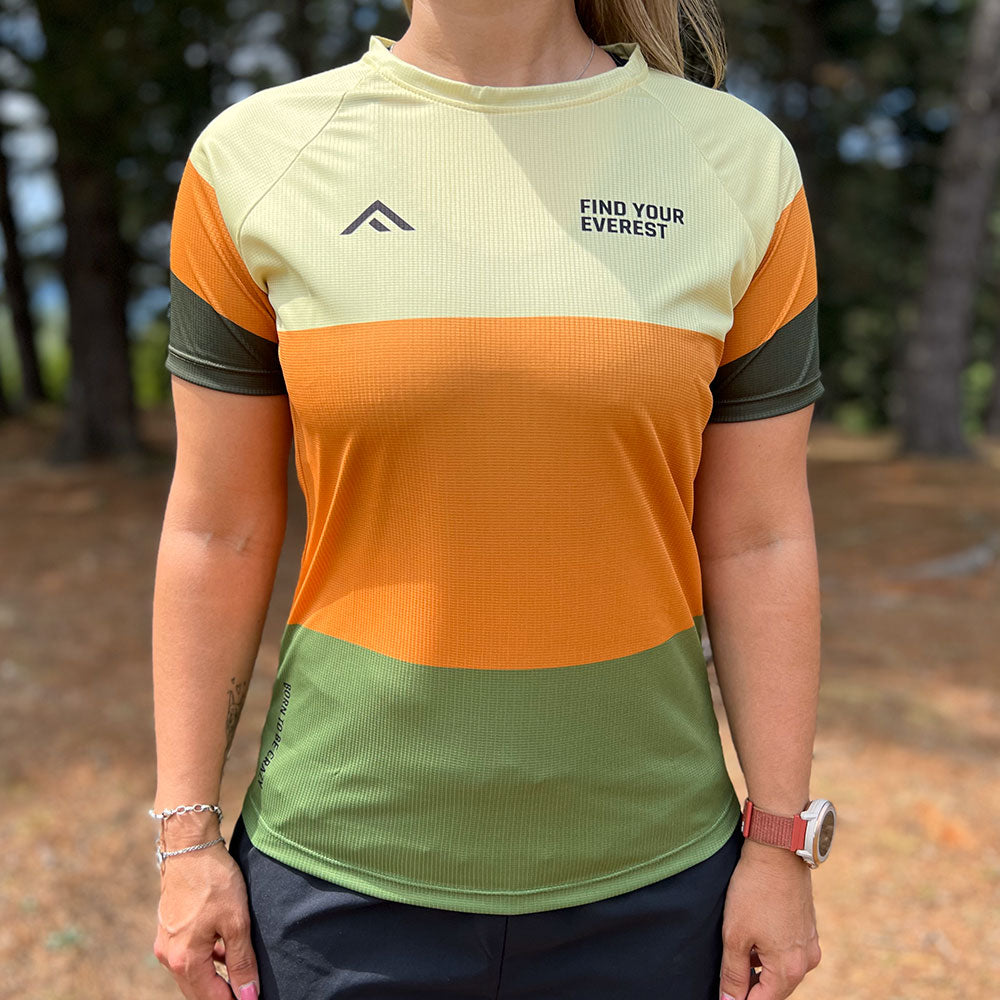 CAMISETA TÉCNICA FIND YOUR EVEREST VERDE GEO MUJER