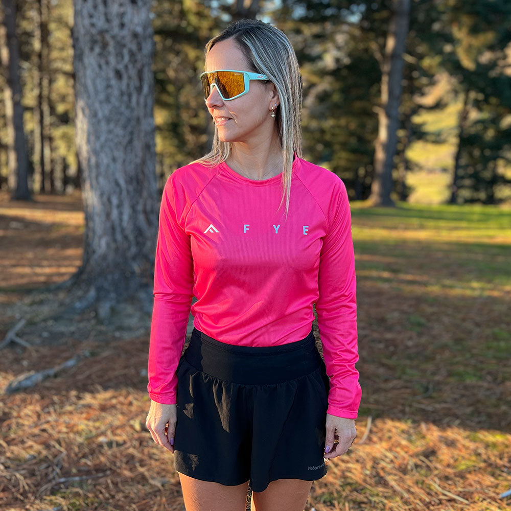 CAMISETA TÉCNICA MANGA LARGA FIND YOUR EVEREST ELITE PINK MUJER