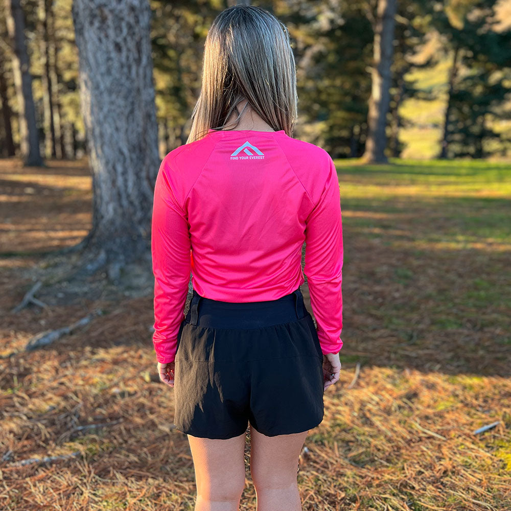 CAMISETA TÉCNICA MANGA LARGA FIND YOUR EVEREST ELITE PINK MUJER