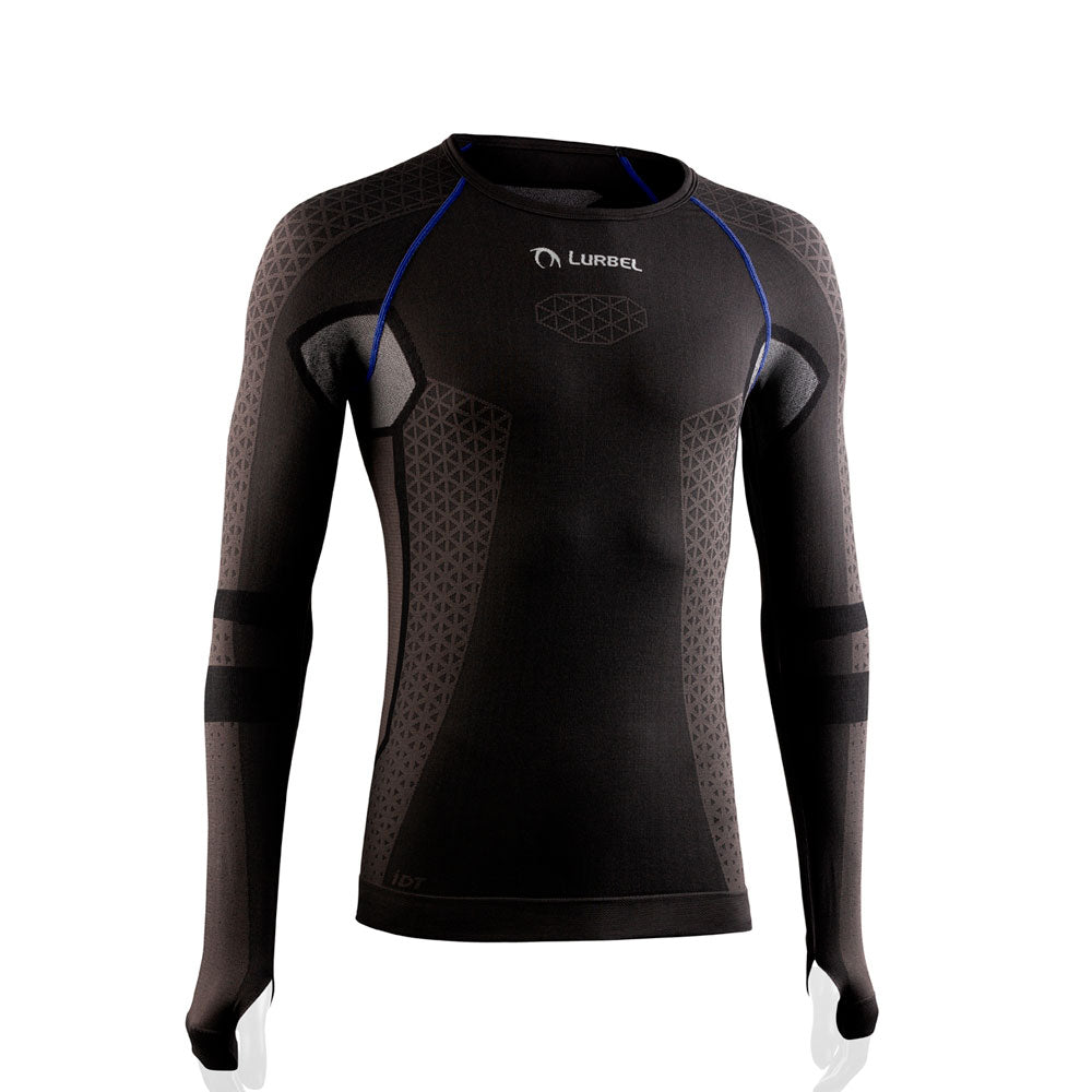 CAMISETA TÉRMICA LURBEL CRISTALLO LONG SLEEVES GRIS MARENGO AZUL ROYAL