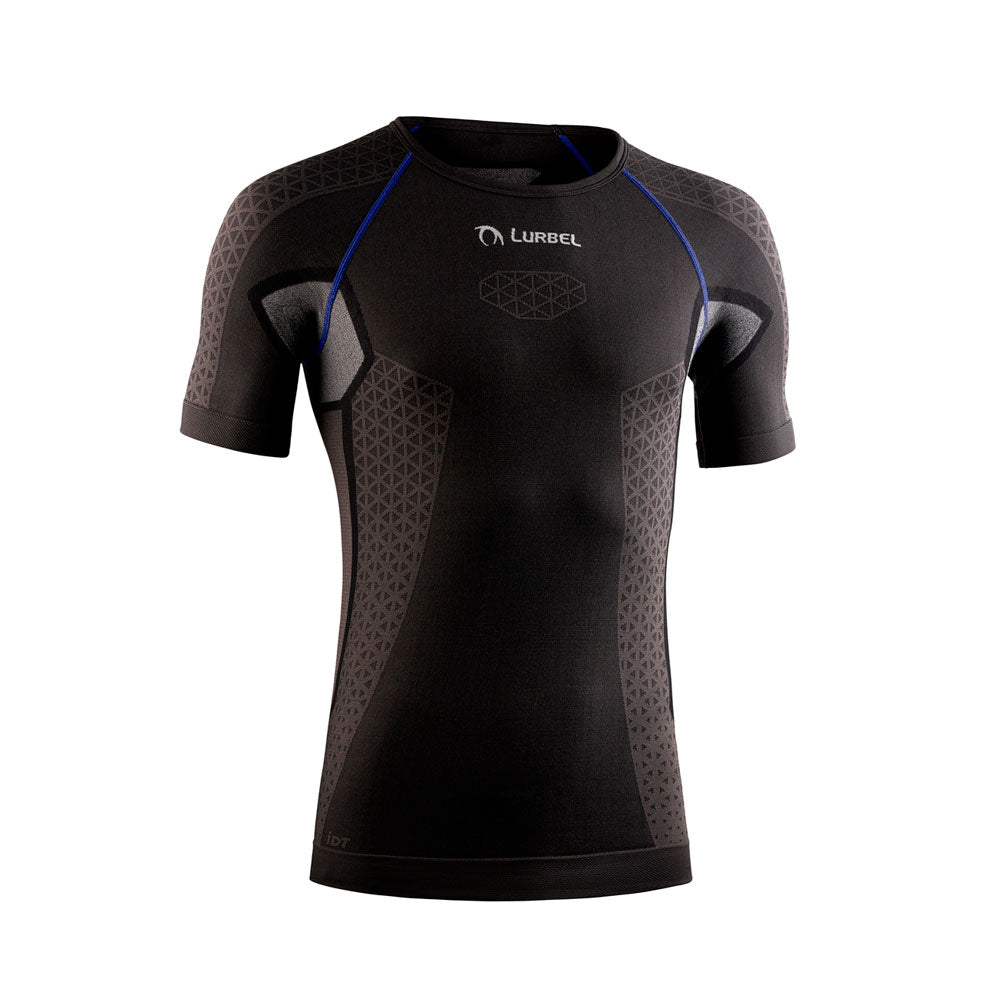 CAMISETA TÉRMICA LURBEL CRISTALLO SHORT SLEEVES GRIS MARENGO AZUL ROYAL