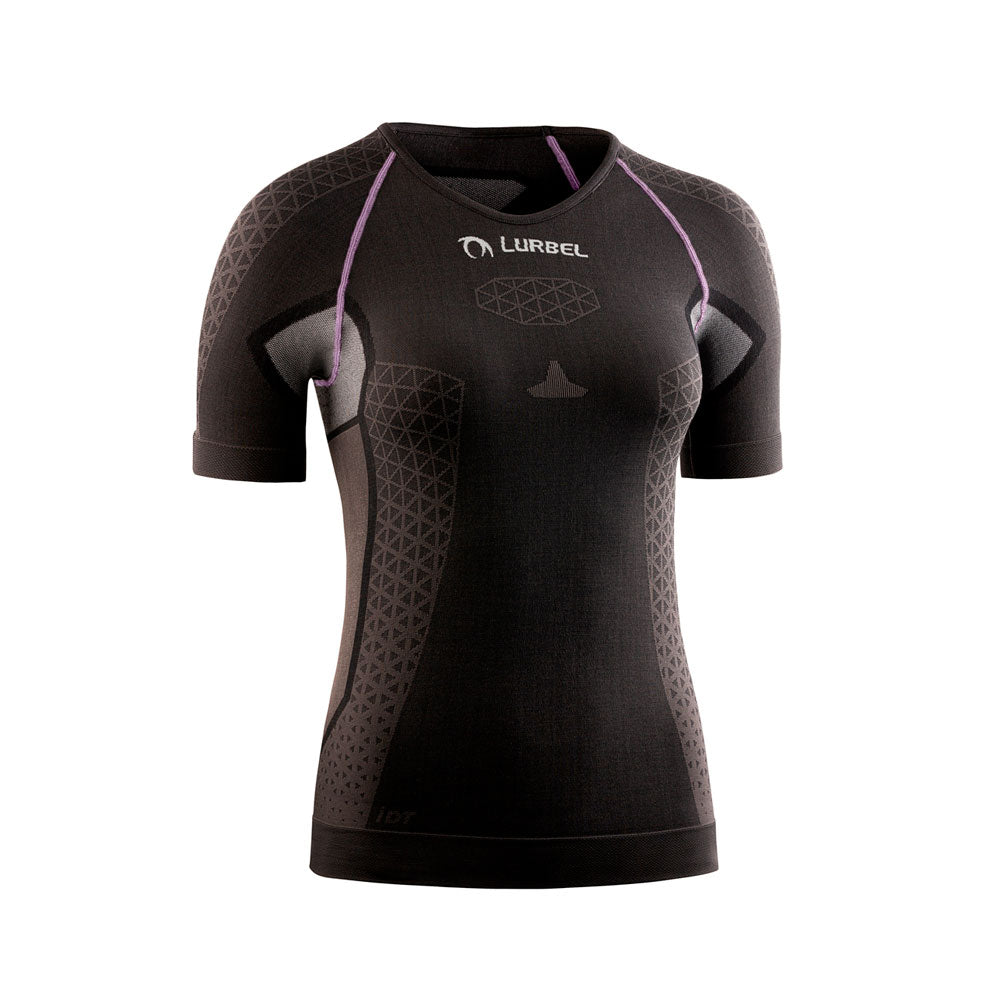 CAMISETA TÉRMICA LURBEL CRISTALLO SHORT SLEEVES MUJER GRIS MARENGO LAVANDA