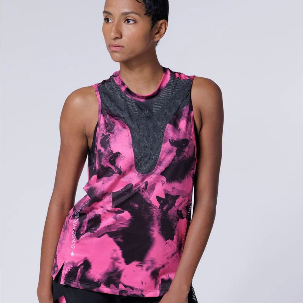 CAMISETA DE TIRANTES X-BIONIC COREFUSION WOLFPACK BLACK NEO PINK