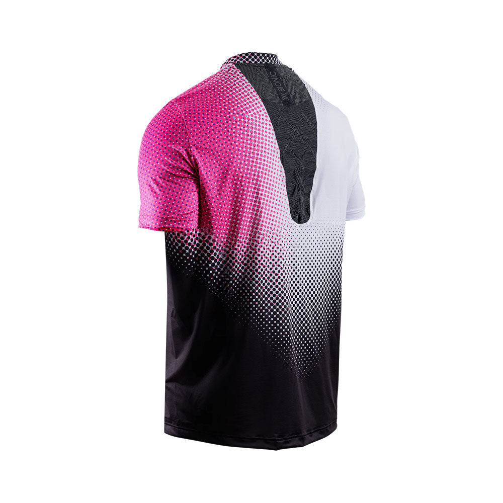 CAMISETA X-BIONIC COREFUSION DOT FADE WHITE NEO PINK