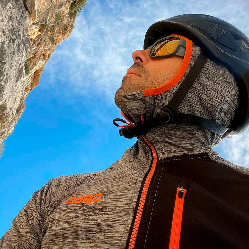 CHAQUETA OS2O ACE JACKET GRIS NARANJA