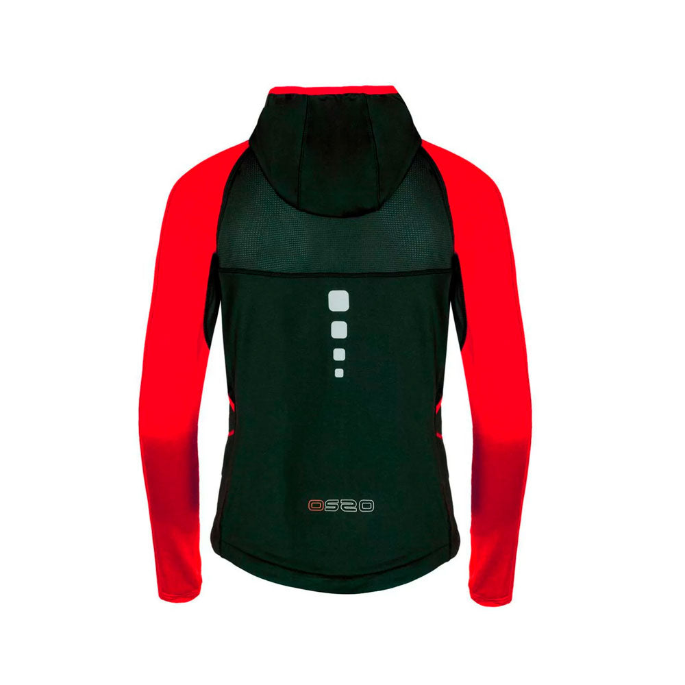 CHAQUETA OS2O HOKA ULTRA TRAIL MUJER NEGRO ROJO