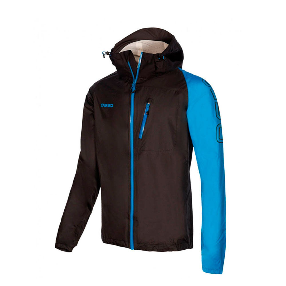 CHAQUETA OS2O O2 WATERPROOF TRAIL 30K NEGRO