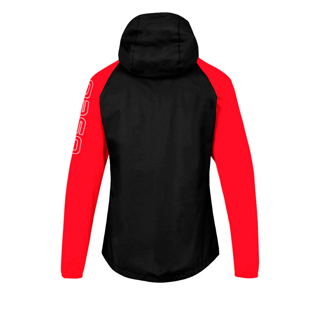 CHAQUETA OS2O O2 WATERPROOF TRAIL 30K MUJER ROJO NEGRO