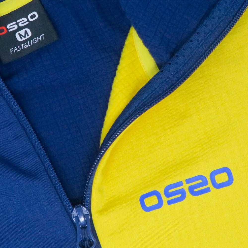 CHAQUETA OS2O POLAIR GRID AZUL AMARILLO