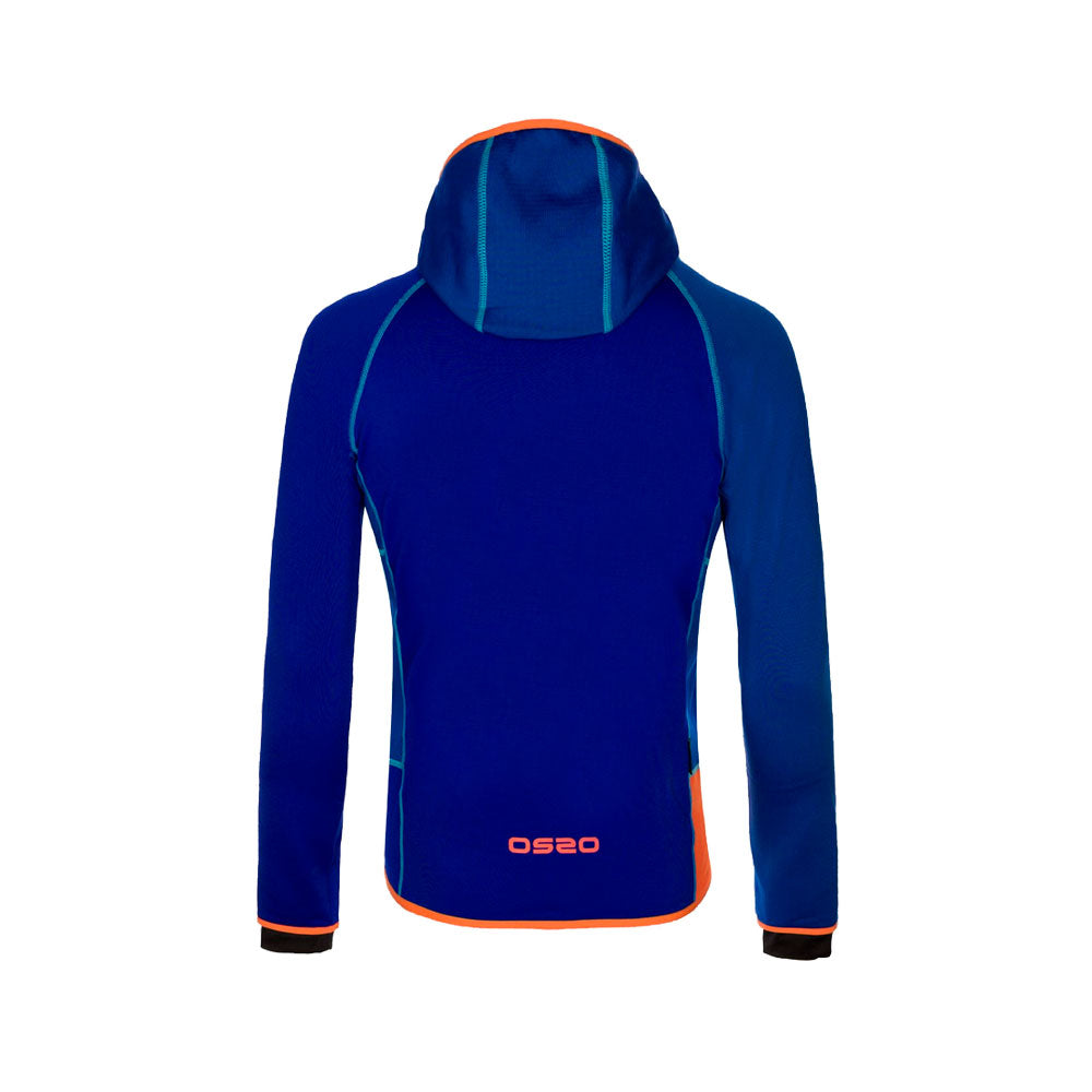 CHAQUETA OS2O POLAIR GRID AZUL NARANJA