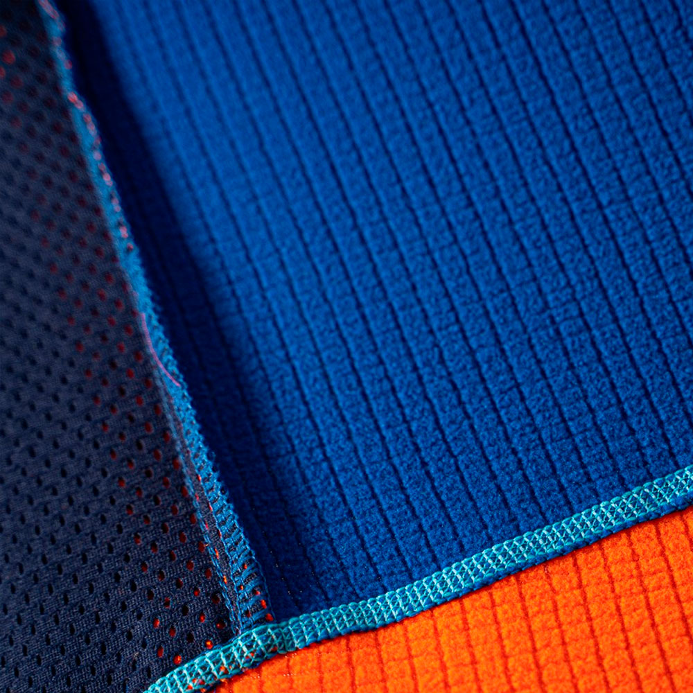 CHAQUETA OS2O POLAIR GRID AZUL NARANJA