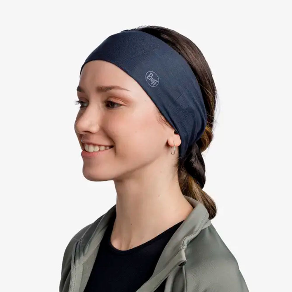 CINTA PARA PELO BUFF COOLNET UV WIDE SOLID NIGHT BLUE