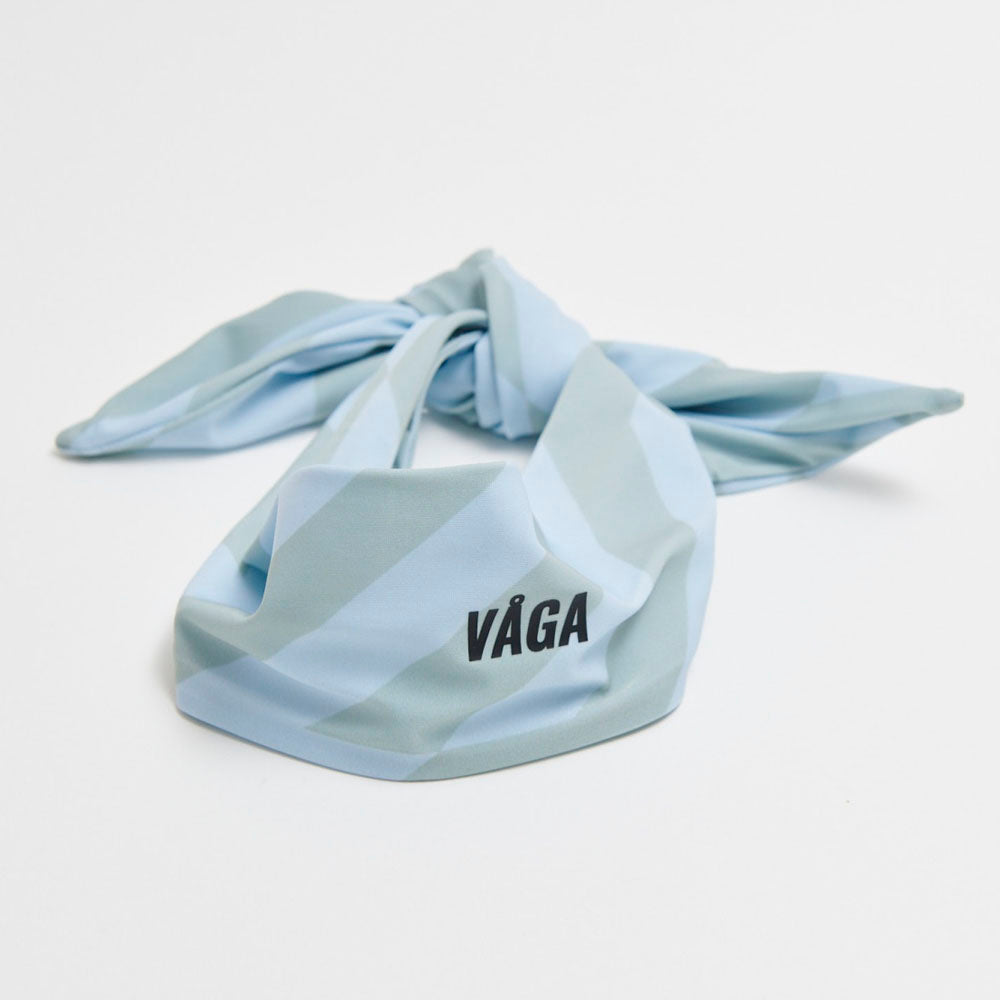 CINTA PARA PELO VÅGA SUMMER TIE BACK PASTEL GREEN / PASTEL BLUE