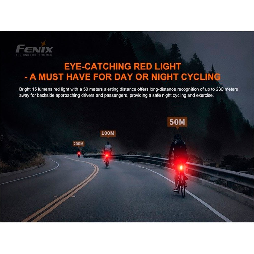 FENIX BC05R V2.0 LUZ ROJA TRASERA PARA RUNNING Y BICI