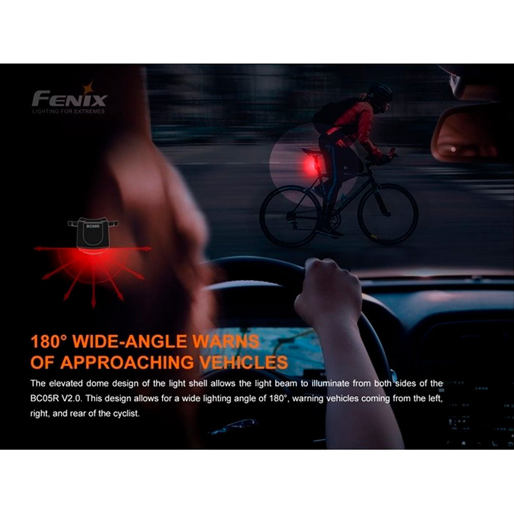 FENIX BC05R V2.0 LUZ ROJA TRASERA PARA RUNNING Y BICI