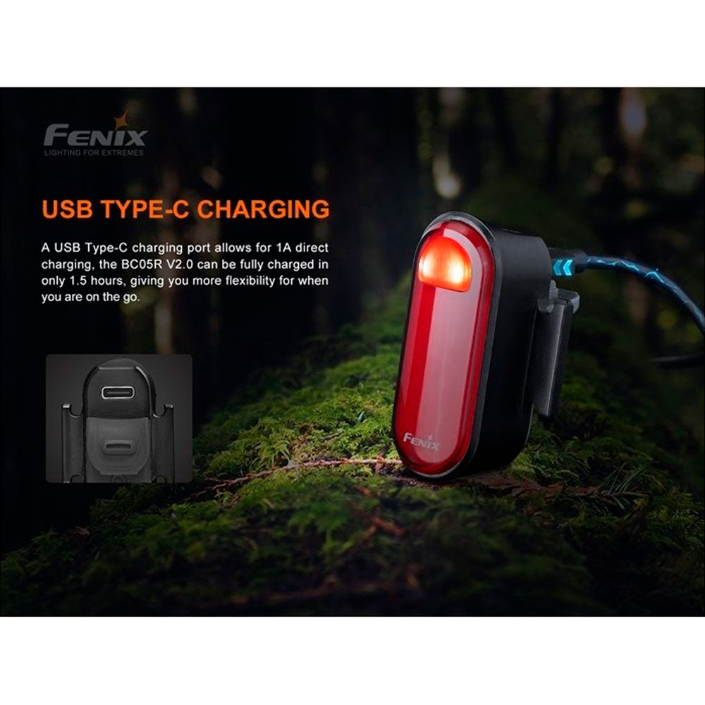 FENIX BC05R V2.0 LUZ ROJA TRASERA PARA RUNNING Y BICI