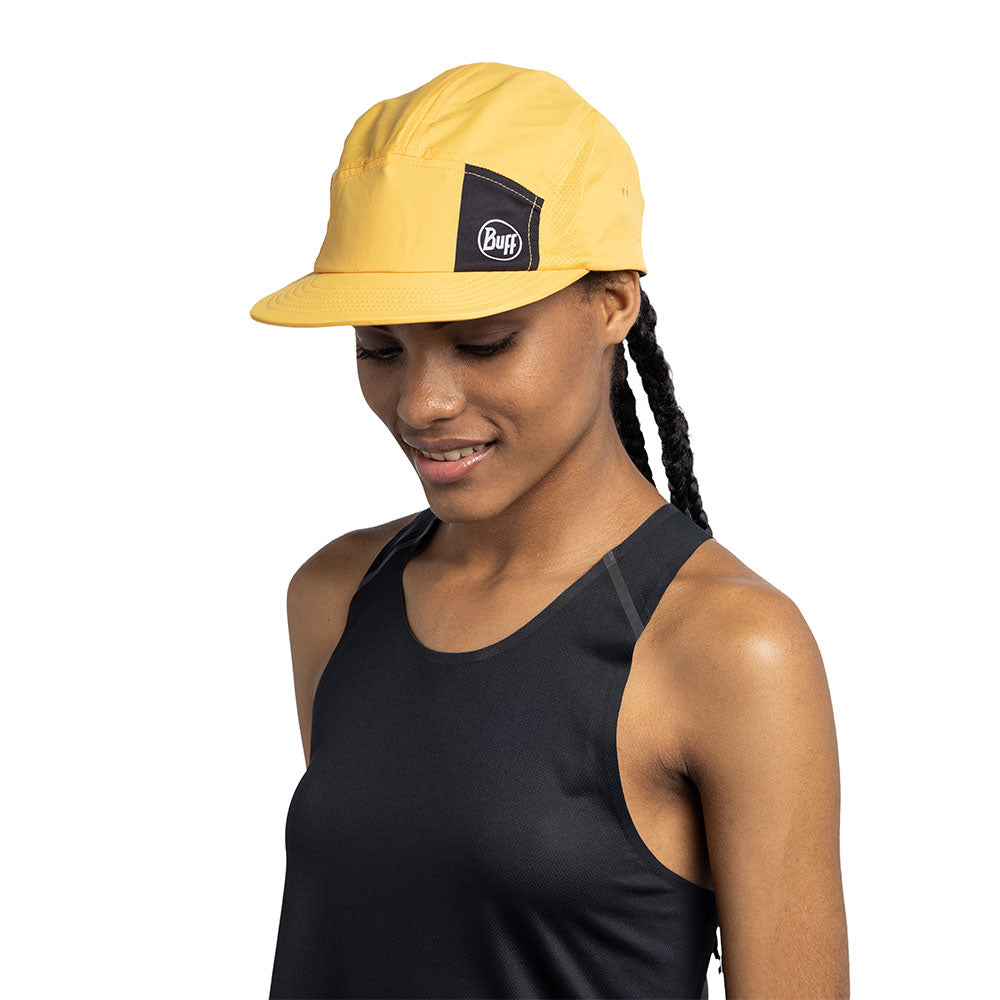 GORRA BUFF 5 PANEL GO LOGO YELLOW