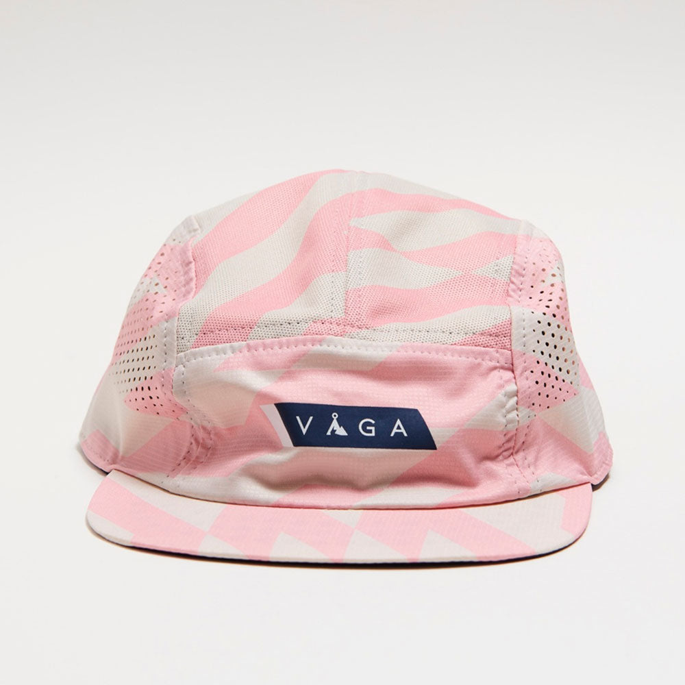 GORRA VÅGA FEATHER RACING CAP TAUPE GREY / PASTEL PINK / NAVY BLUE