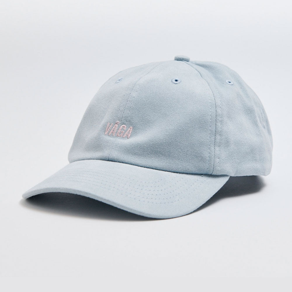 GORRA VÅGA WASHED COTTON PASTEL BLUE / NAVY BLUE
