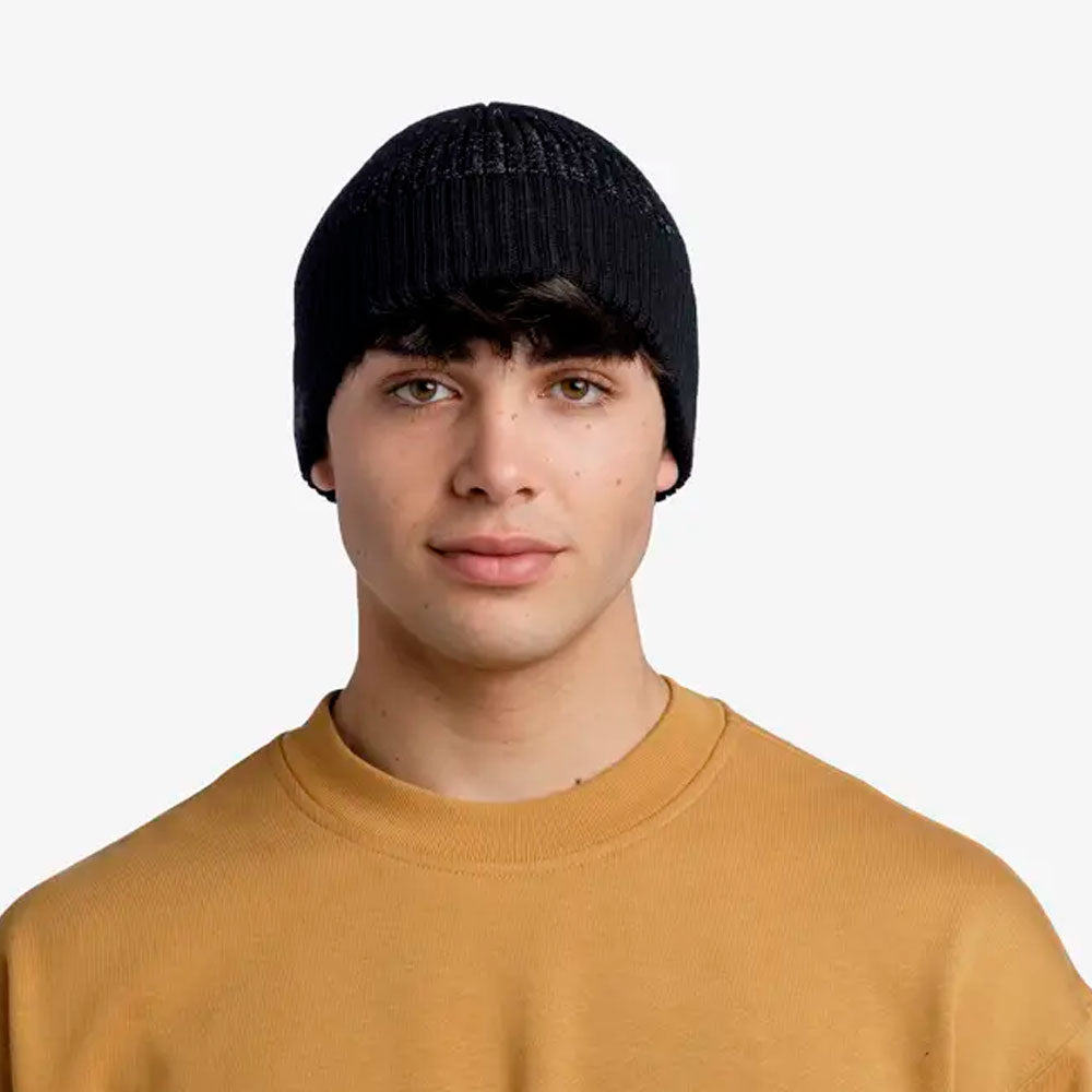 GORRO BUFF MERINO ACTIVE SOLID BLACK