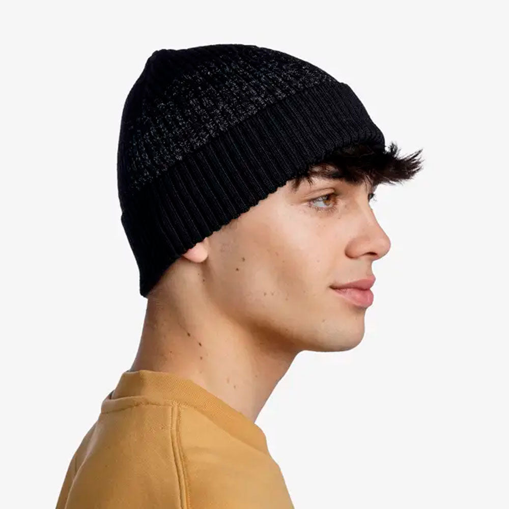 GORRO BUFF MERINO ACTIVE SOLID BLACK