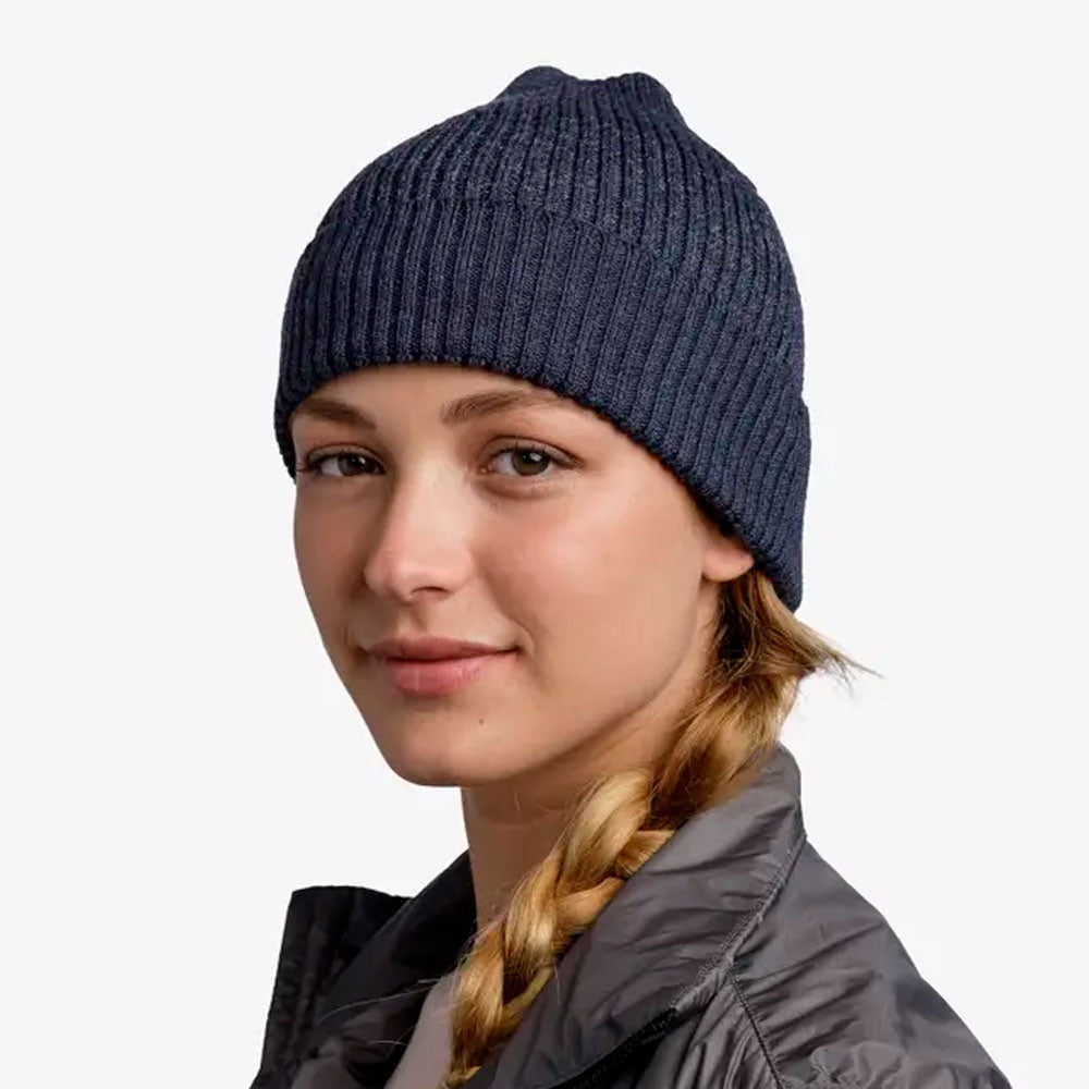 GORRO BUFF MERINO ACTIVE SOLID NIGHT BLUE