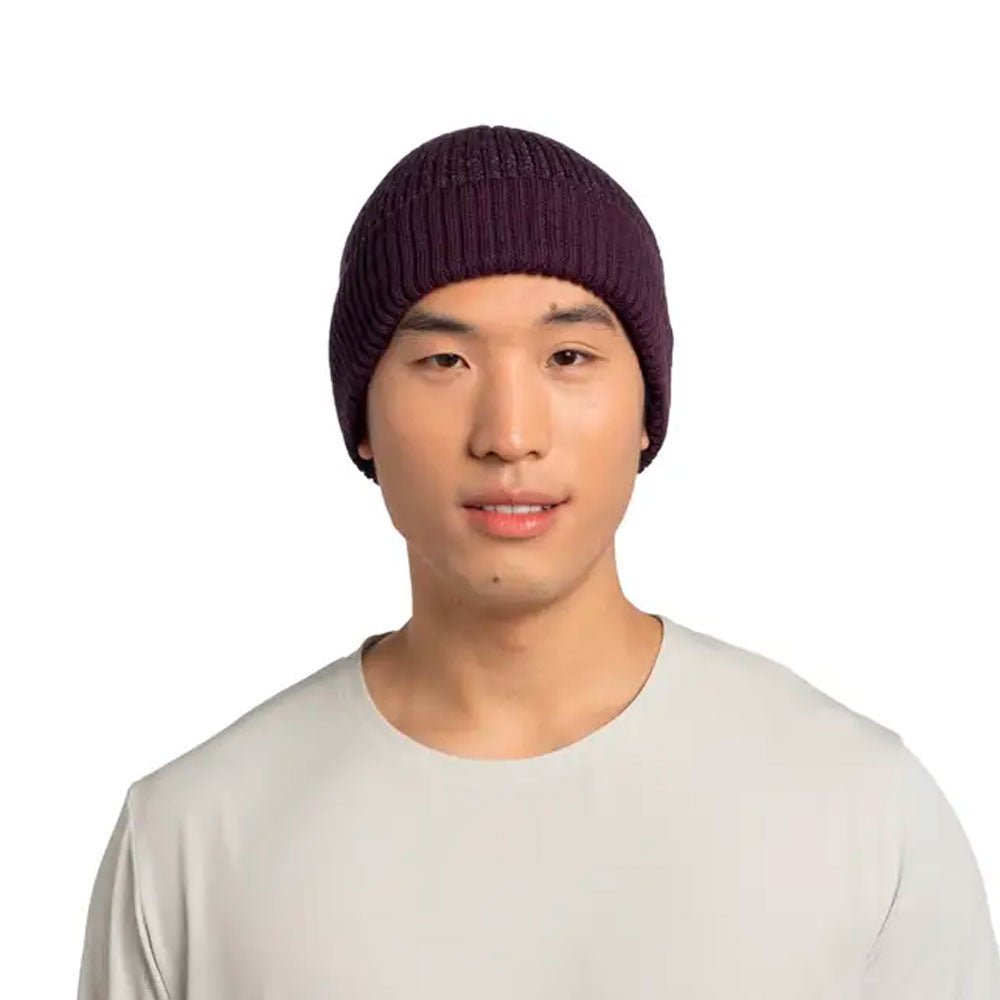 GORRO BUFF MERINO ACTIVE SOLID SHADOW PURPLE