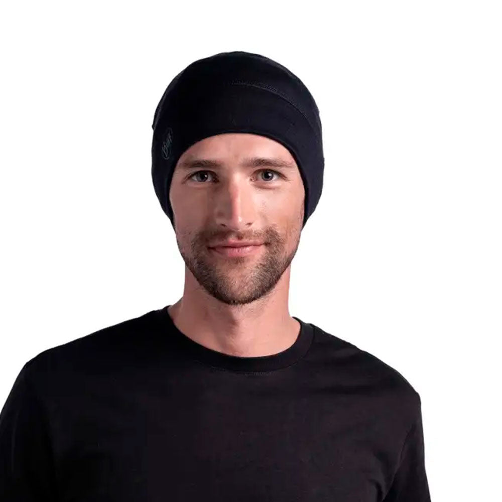 GORRO BUFF MERINO LIGHTWEIGHT SOLID BLACK