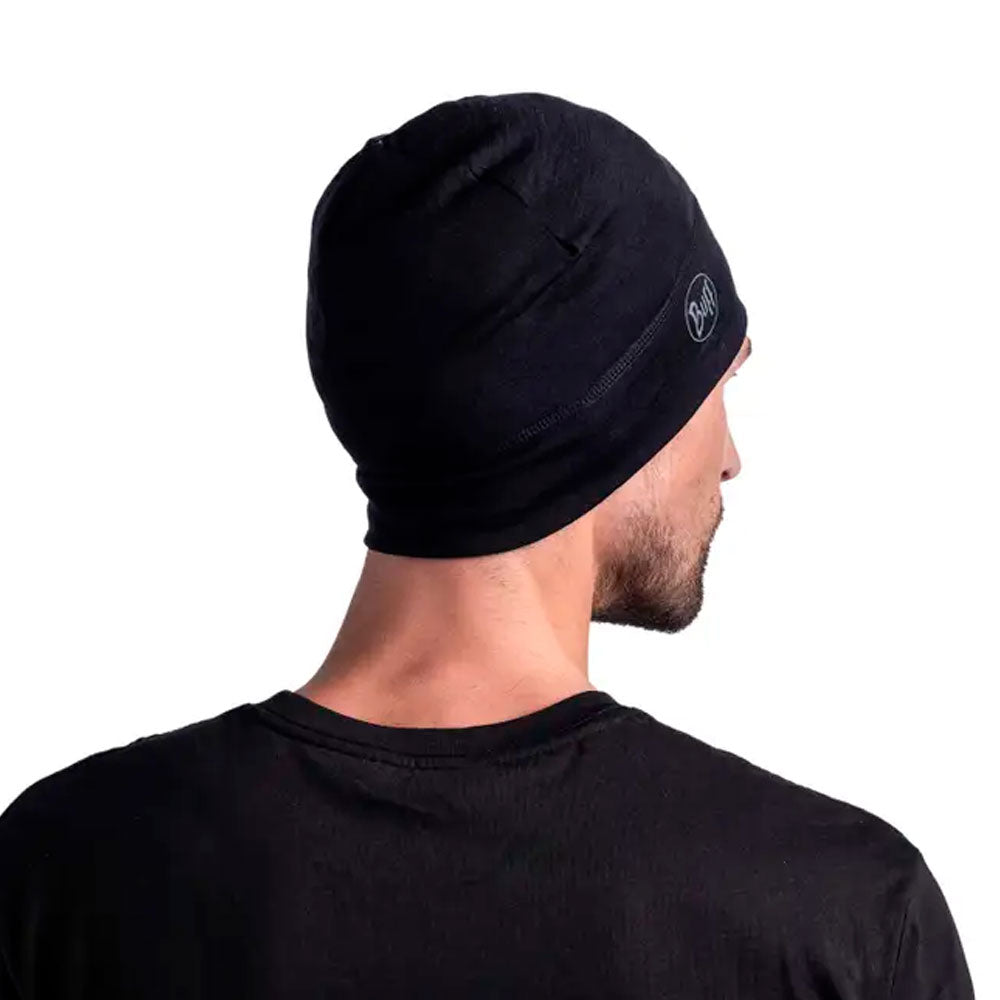 GORRO BUFF MERINO LIGHTWEIGHT SOLID BLACK