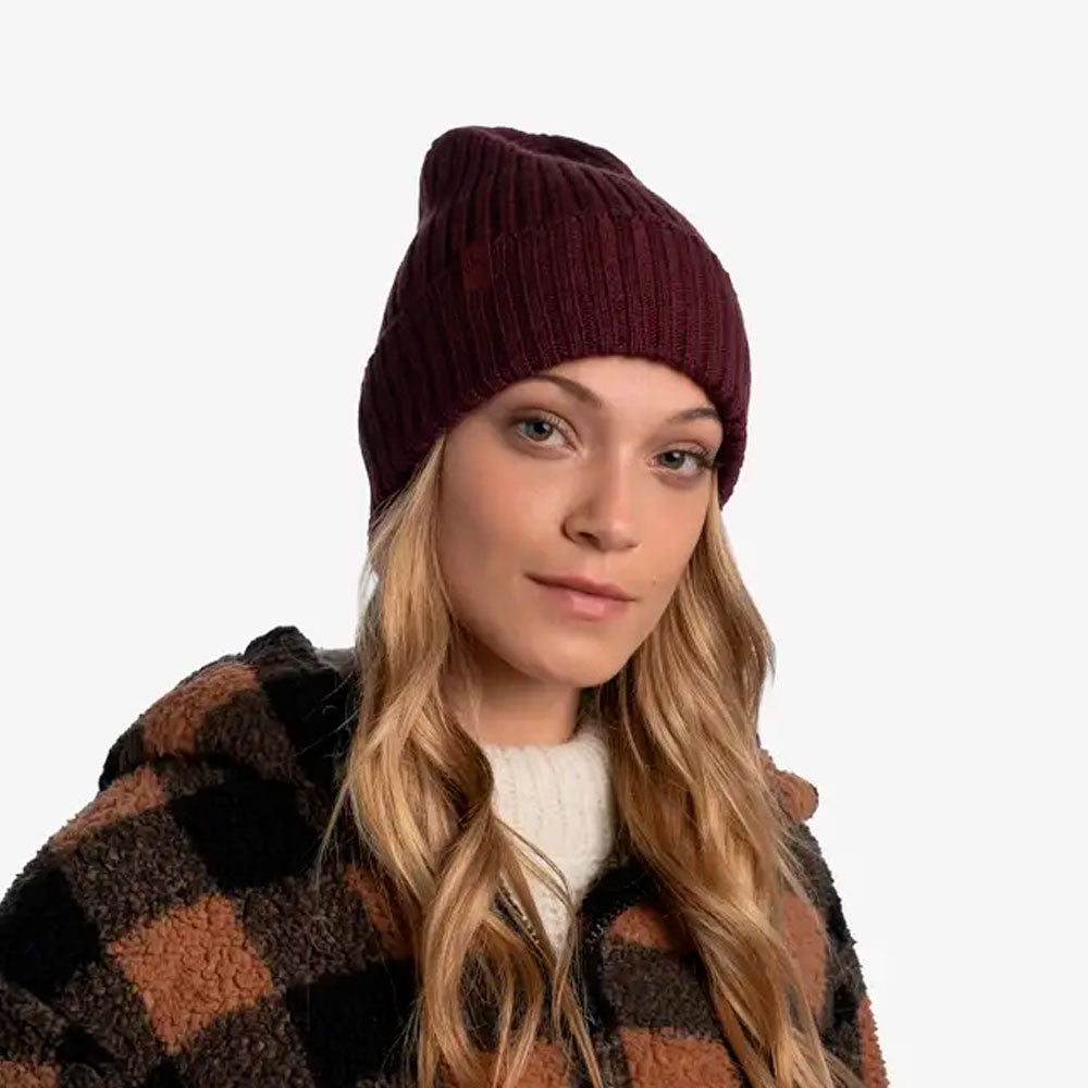GORRO BUFF MERINO NORVAL MAROON