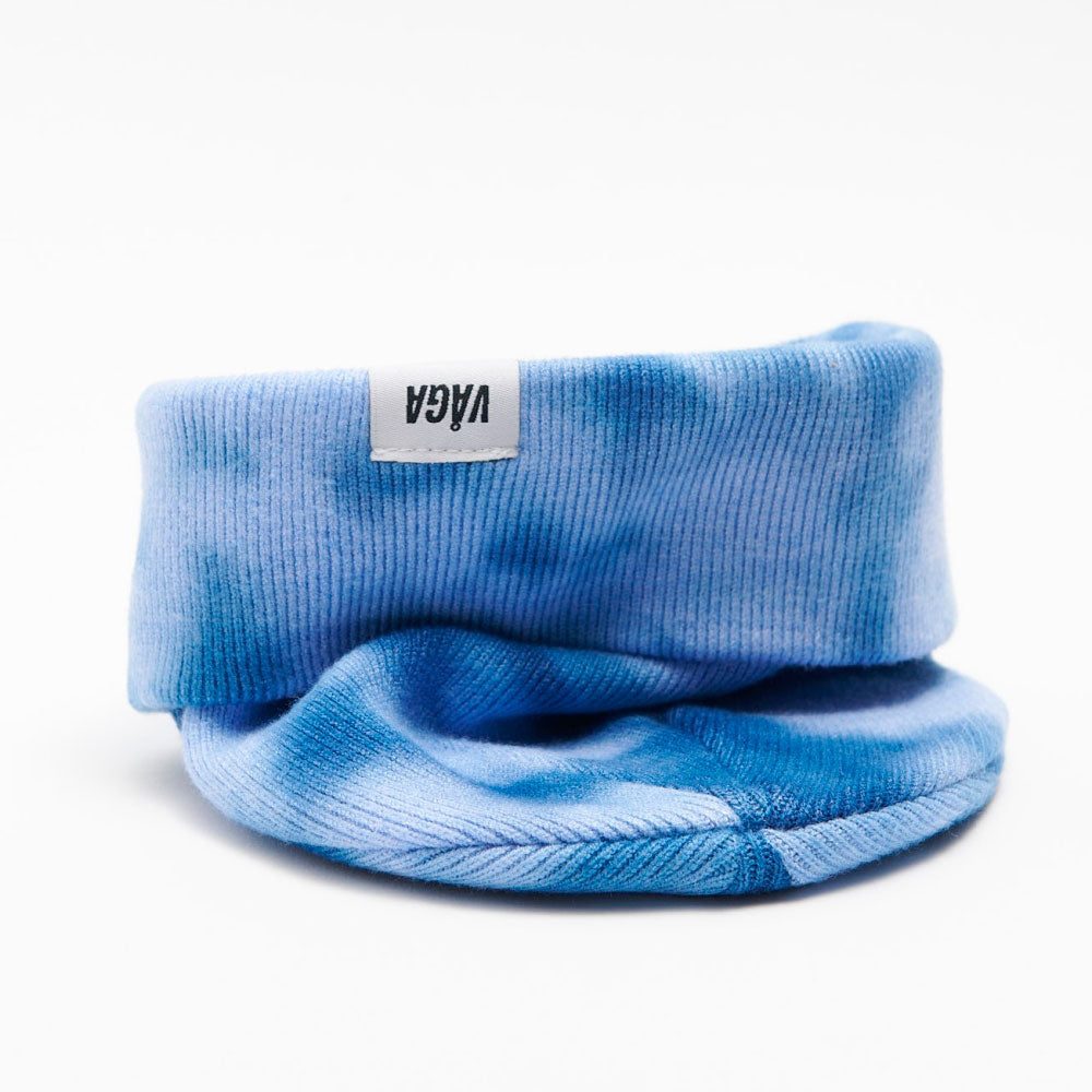 GORRO VÅGA FINE RIB TIE DYE BLUE / POSTAL BLUE