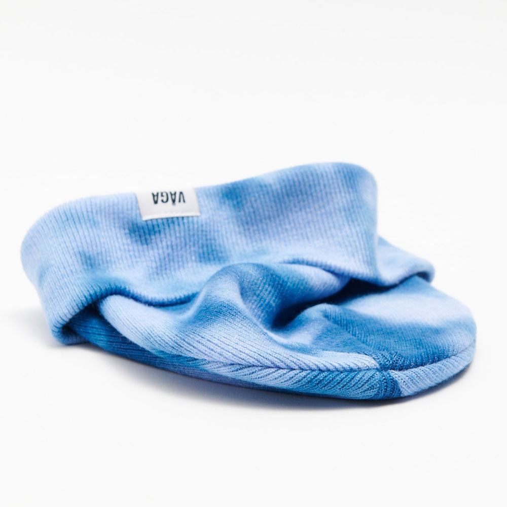 GORRO VÅGA FINE RIB TIE DYE BLUE / POSTAL BLUE