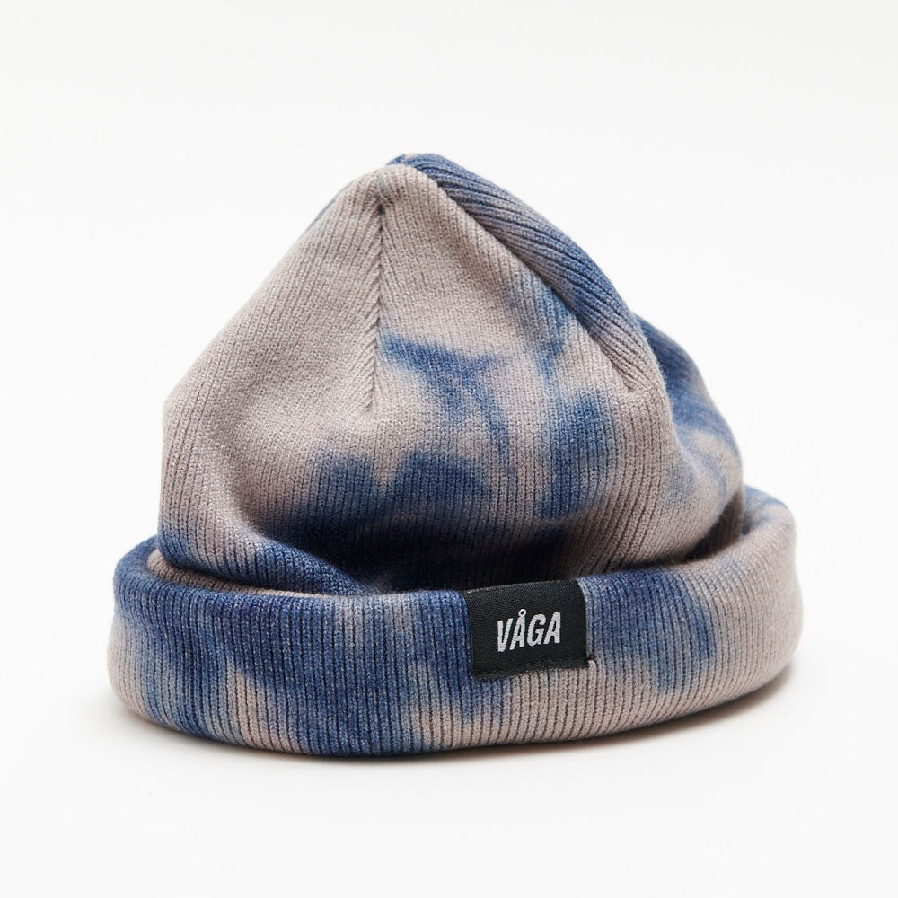 GORRO VÅGA FINE RIB TIE DYE NAVY BLUE / DARK TAUPE