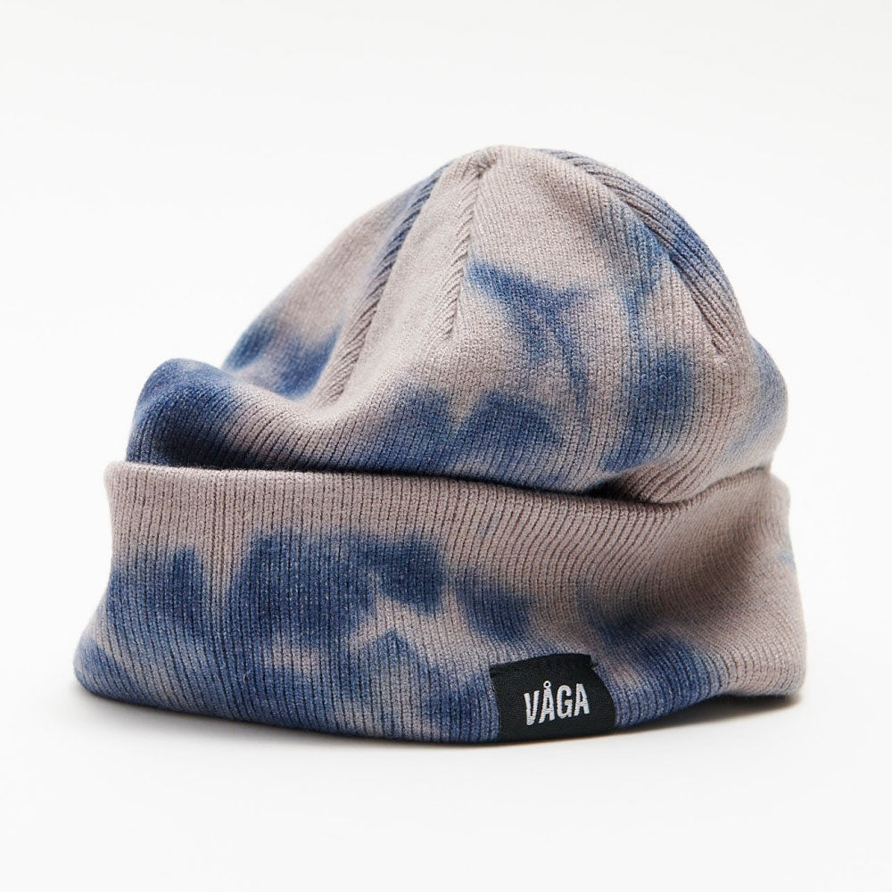 GORRO VÅGA FINE RIB TIE DYE NAVY BLUE / DARK TAUPE