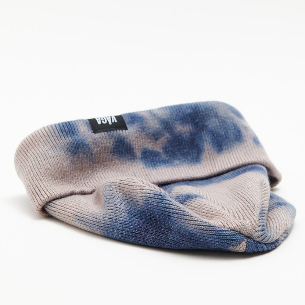 GORRO VÅGA FINE RIB TIE DYE NAVY BLUE / DARK TAUPE