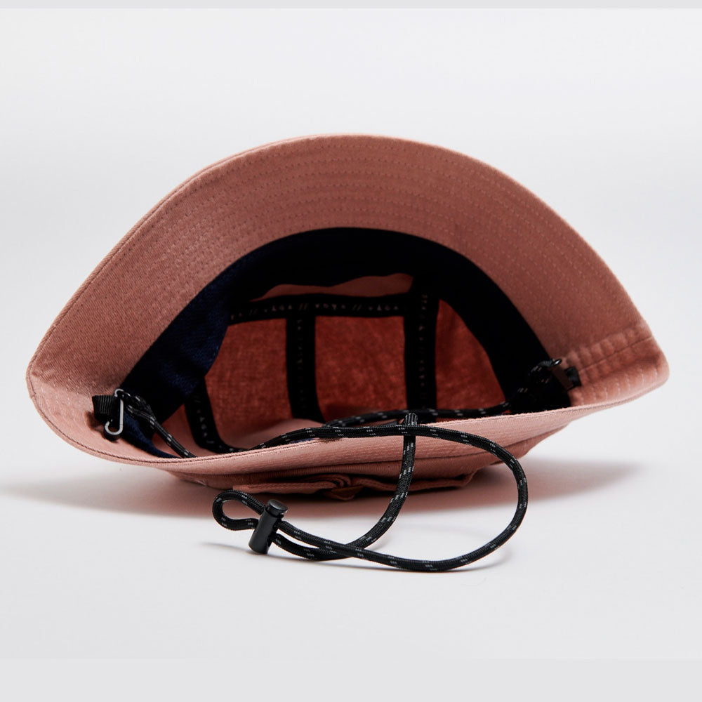 GORRO VÅGA WASHED COTTON BUCKET PASTEL PINK / NAVY BLUE