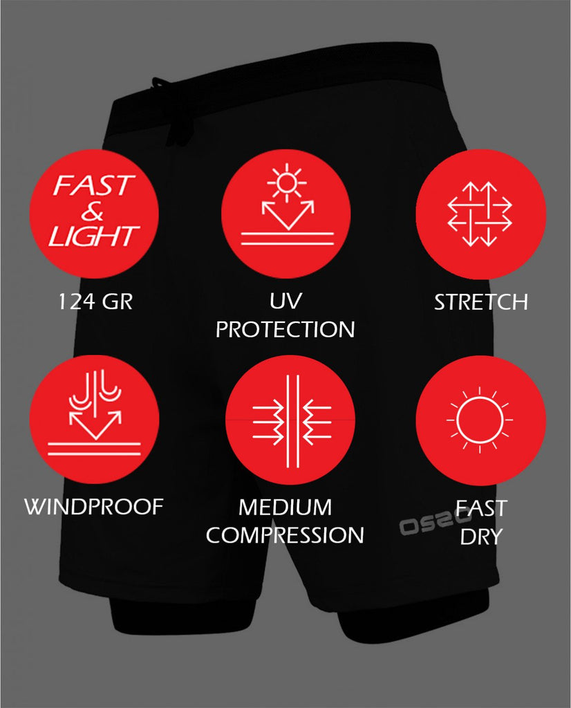 PANTALONES HÍBRIDOS OS2O HYBRID TRAIL SHORTS