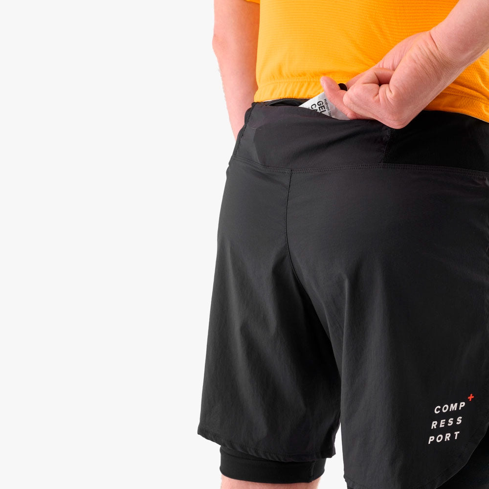 MALLA PANTALÓN COMPRESSPORT TRAIL RACING NEGRO