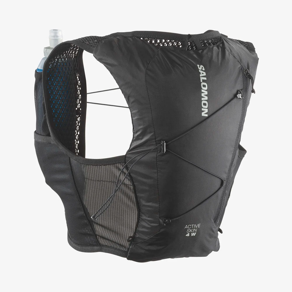 MOCHILA CHALECO SALOMON ACTIVE SKIN 4 MUJER BLACK METAL