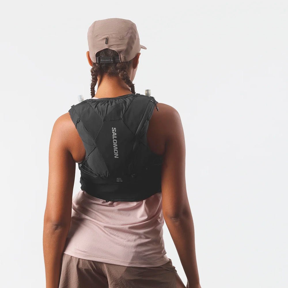MOCHILA CHALECO SALOMON ADV SKIN 12 MUJER - Black / Asphalt