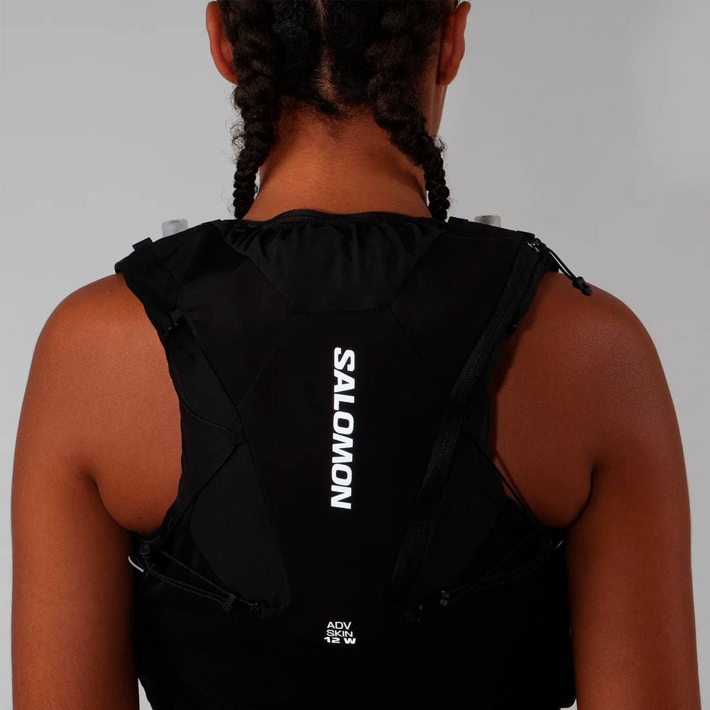 MOCHILA CHALECO SALOMON ADV SKIN 12 MUJER - Black / Asphalt