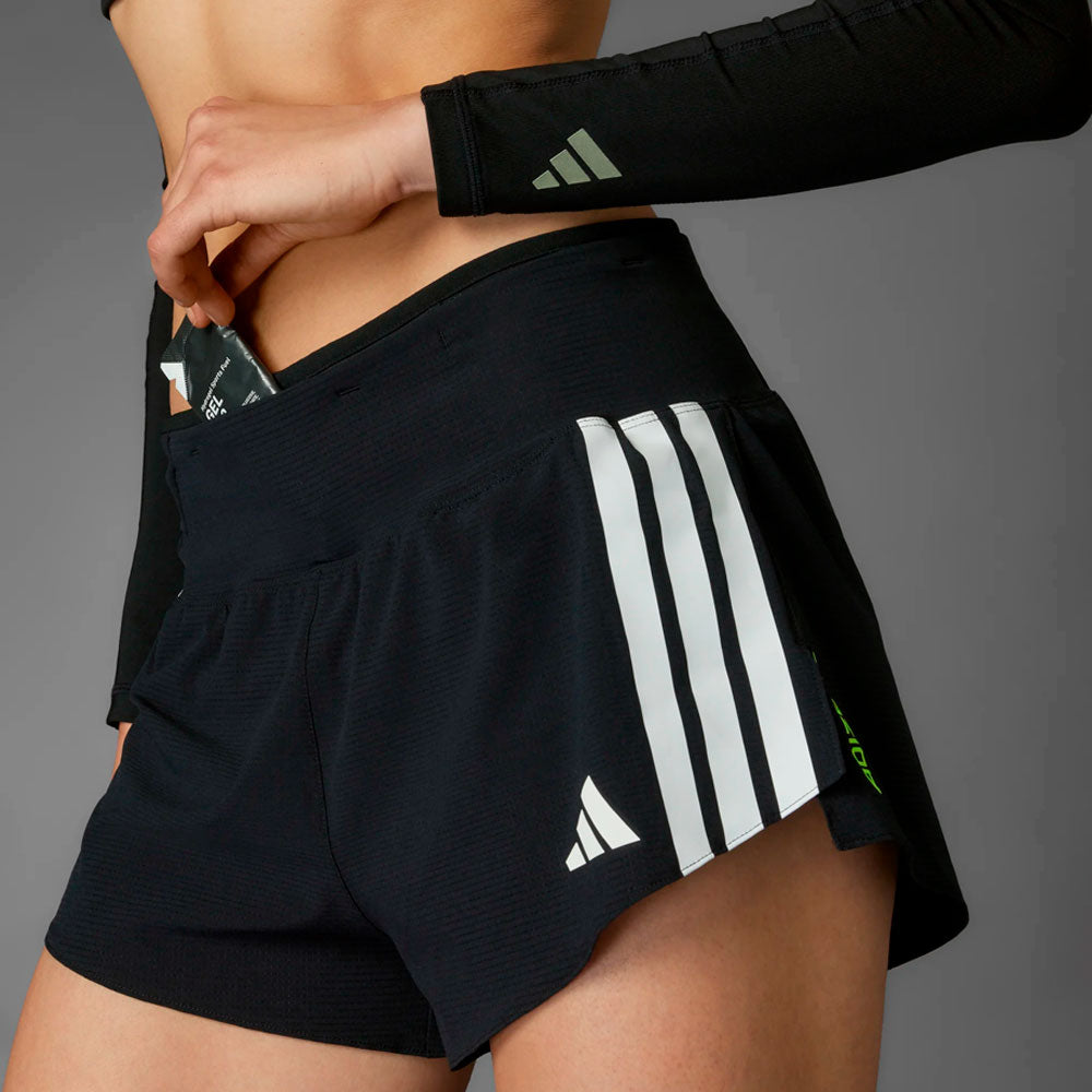 PANTALÓN CORTO ADIDAS ADIZERO GEL MUJER NEGRO