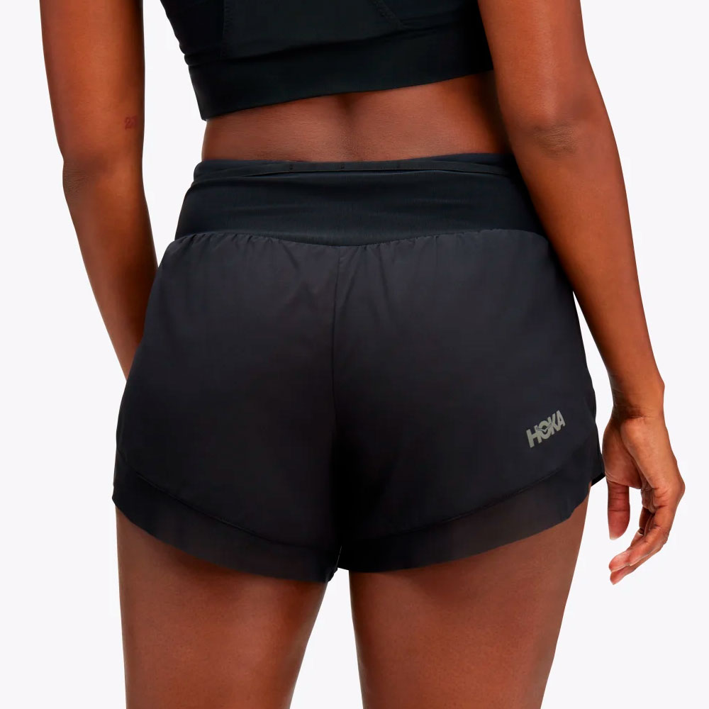 PANTALÓN CORTO HOKA GLIDE MUJER BLACK